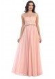 Beaded Lace Chiffon Long Gown